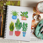 Five Plants Spiral Lined Notebook