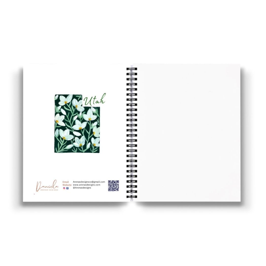 Utah State Flower Spiral Lined Notebook