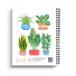 Five Plants Spiral Lined Notebook
