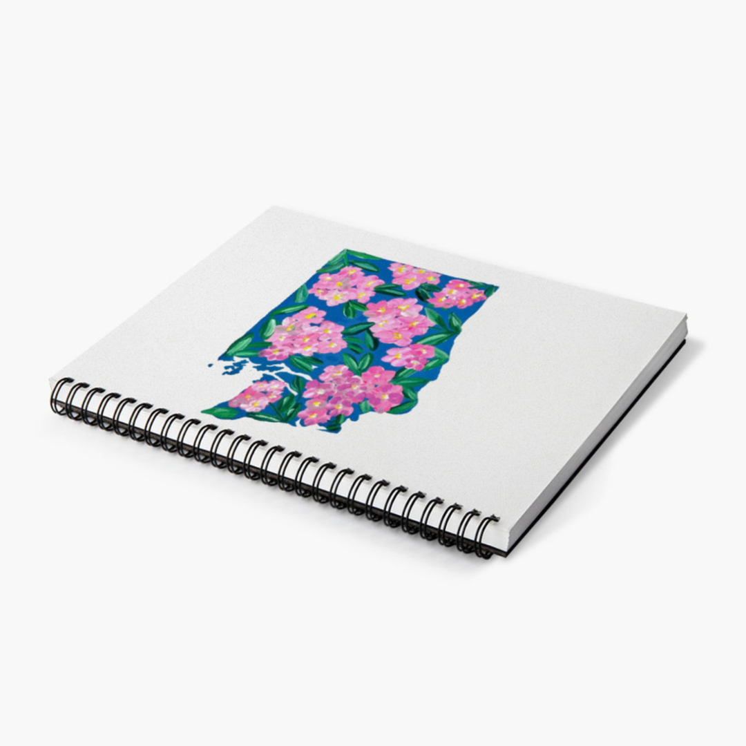 Washington State Flower Spiral Lined Notebook