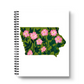 Iowa State Flower Spiral Lined Notebook