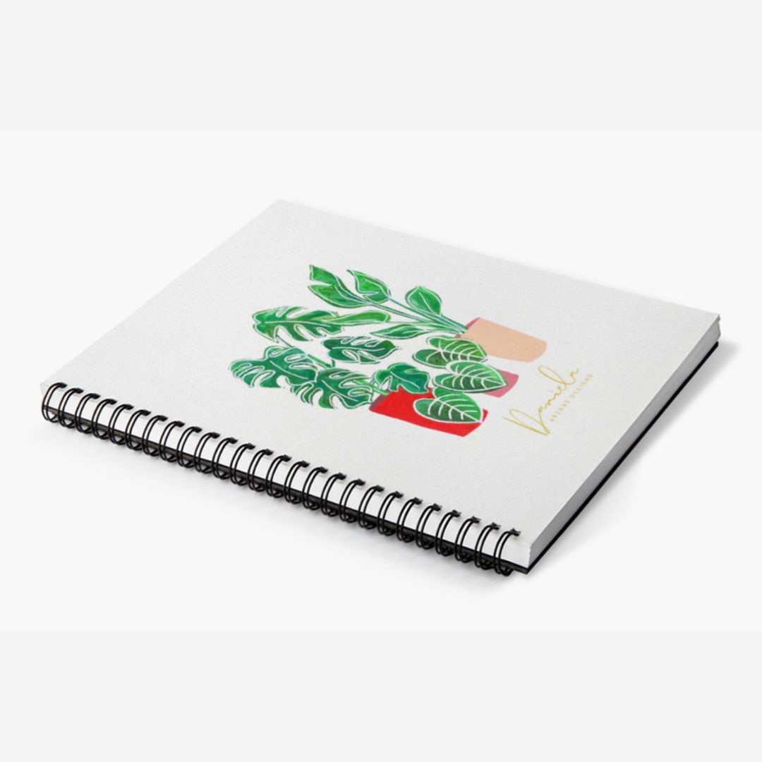 Plants Spiral Lined Notebook