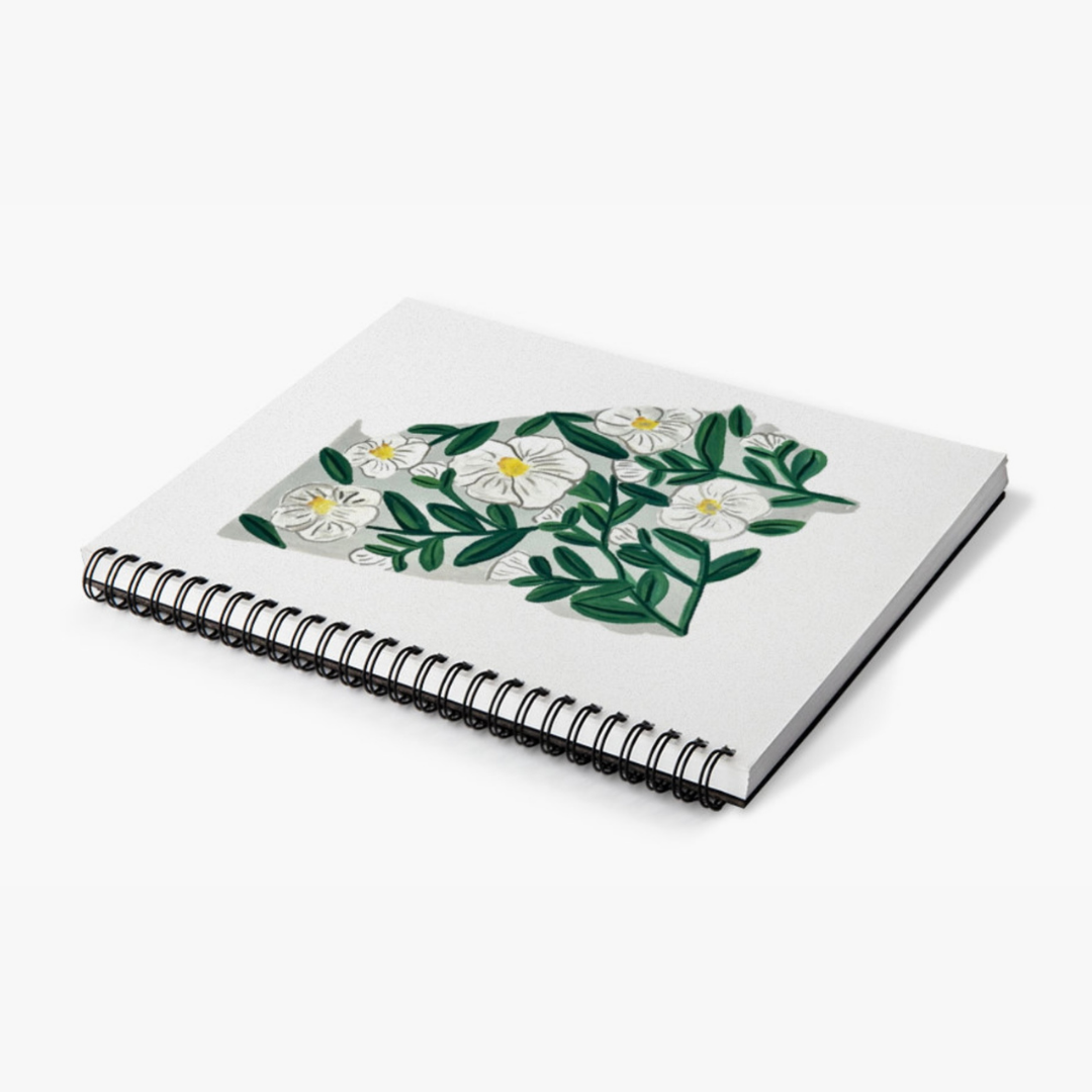 Georgia State Flower Spiral Lined Notebook