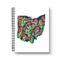 Ohio State Flower Spiral Lined Notebook