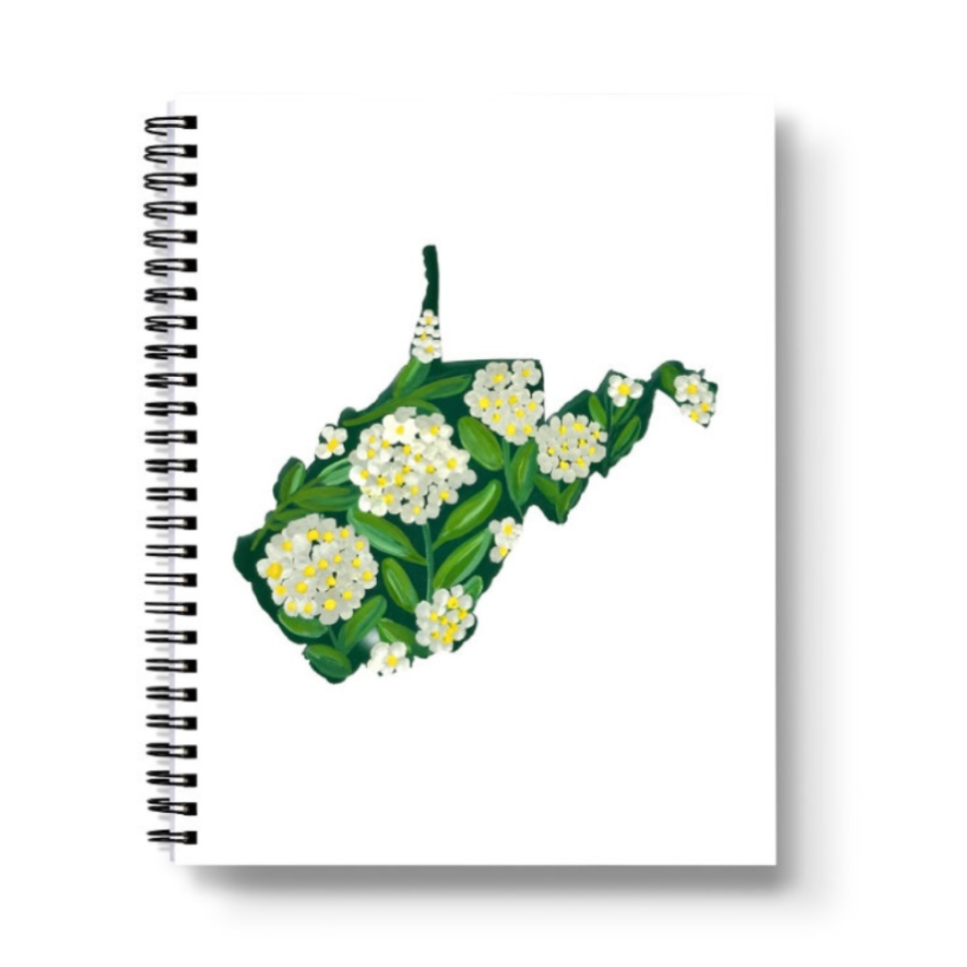 West Virginia State Flower Spiral Lined Notebook
