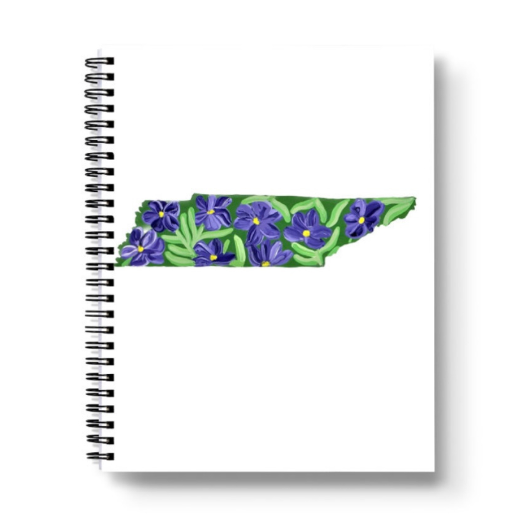 Tennessee State Flower Spiral Lined Notebook