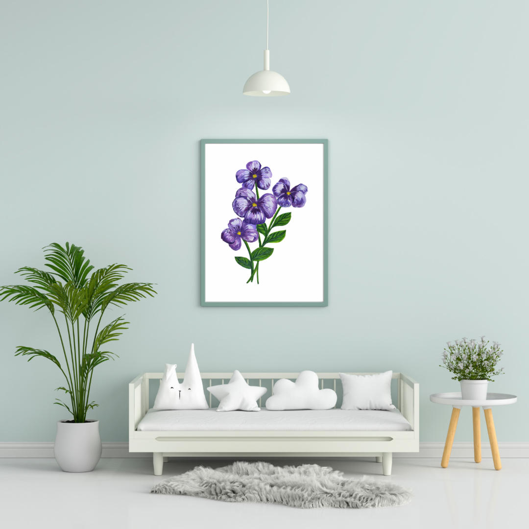 Violet art print