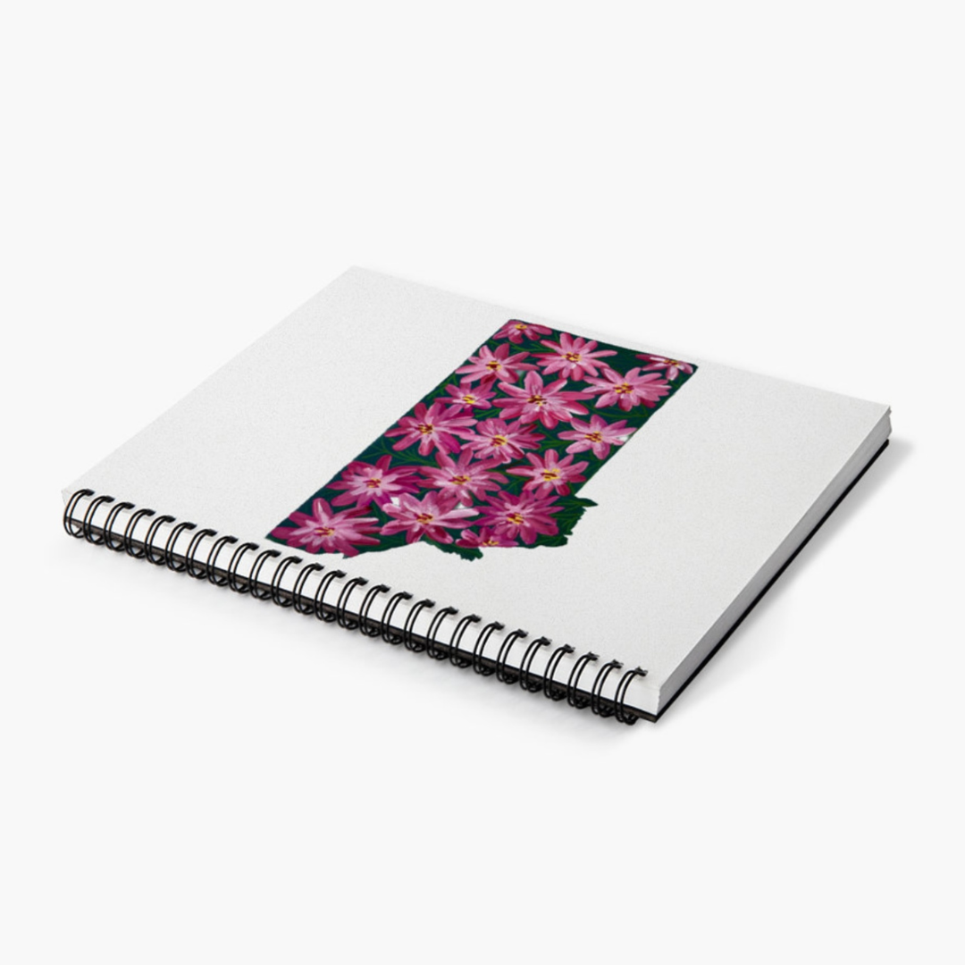 Montana State Flower Spiral Lined Notebook