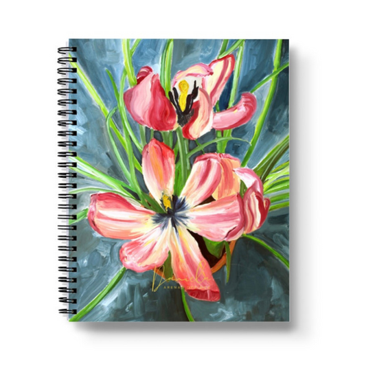 Tulips Spiral Lined Notebook