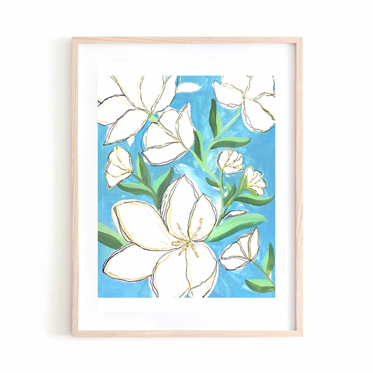 Magnolias art print