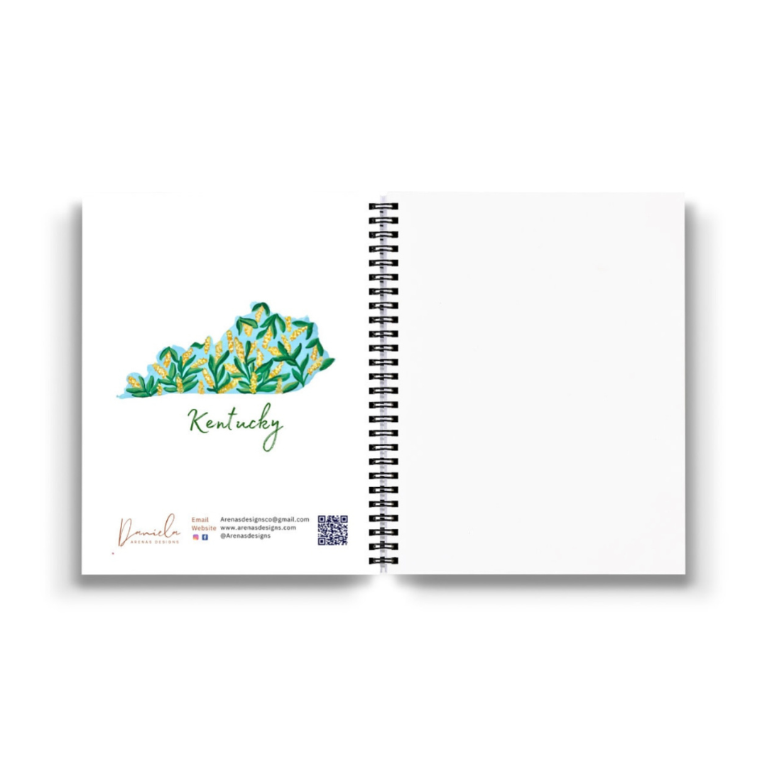 Kentucky State Flower Spiral Lined Notebook