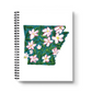 Arkansas State Flower Spiral Lined Notebook