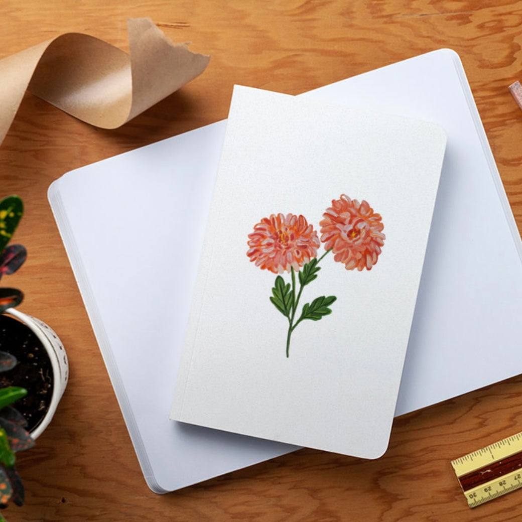 Chrysanthemum Layflat Notebook