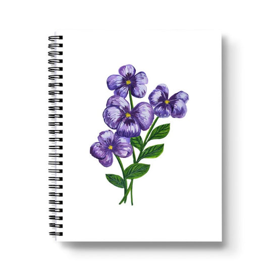 Violet Spiral Lined Notebook