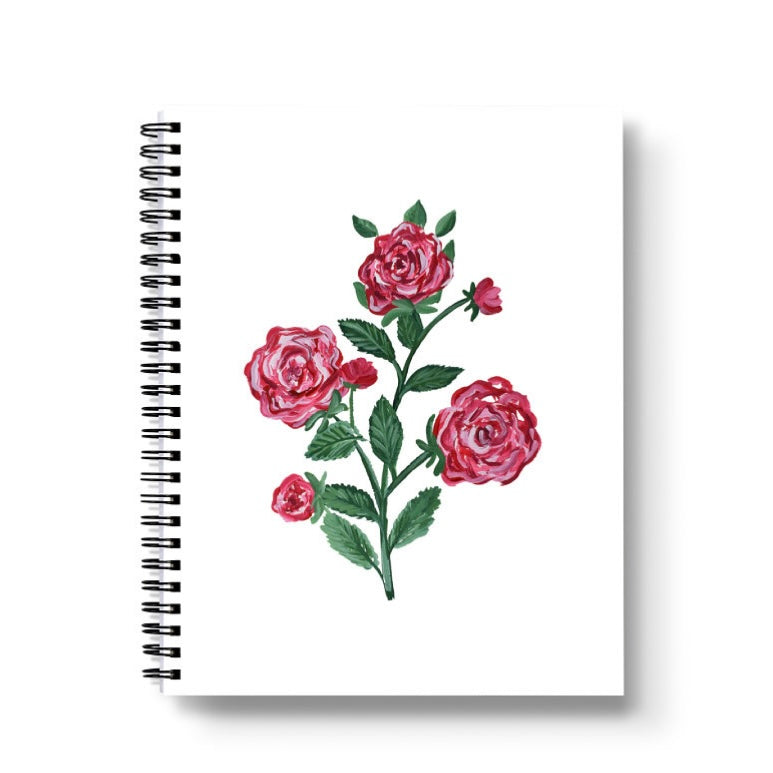 Rose Spiral Lined Notebook
