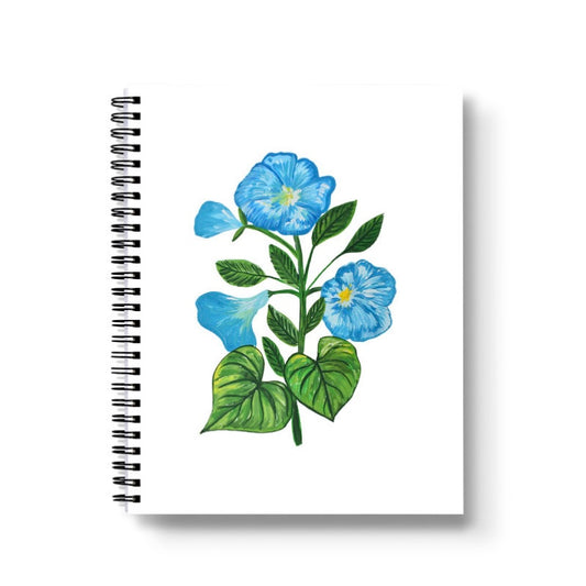 Morning Glory Spiral Lined Notebook