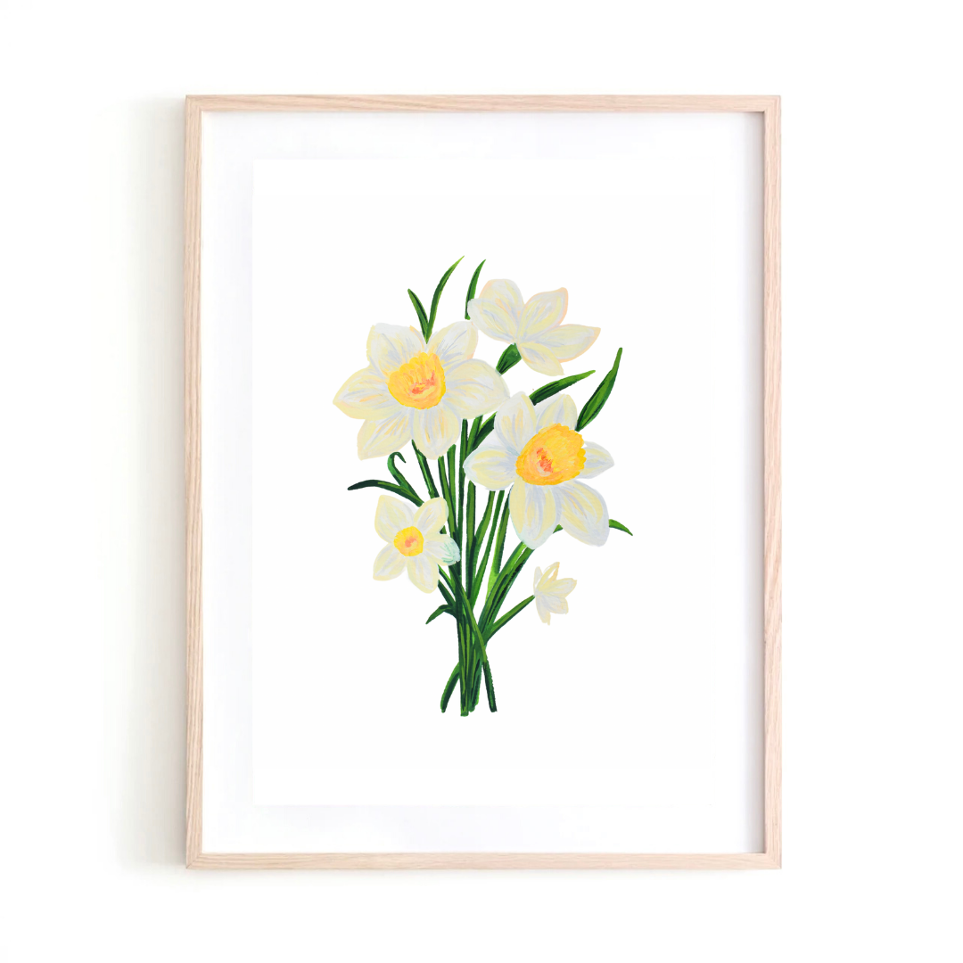 Daffodil art print