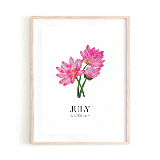 July Water lily art print