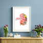 Kidney Medicine & Flowers art print
