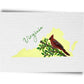 Virginia State Birds Postcard