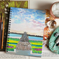 Pineapple Fountain Charleston Spiral Lined Notebook