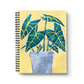 Alocasia on Yellow Spiral Lined Notebook