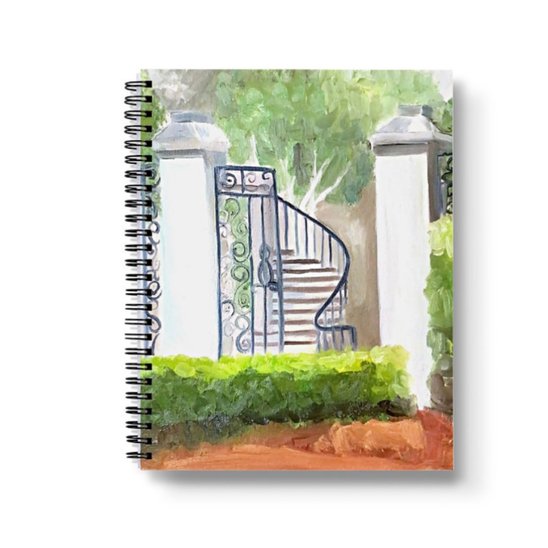 Stairs Collage of Charleston Spiral Lined Notebook