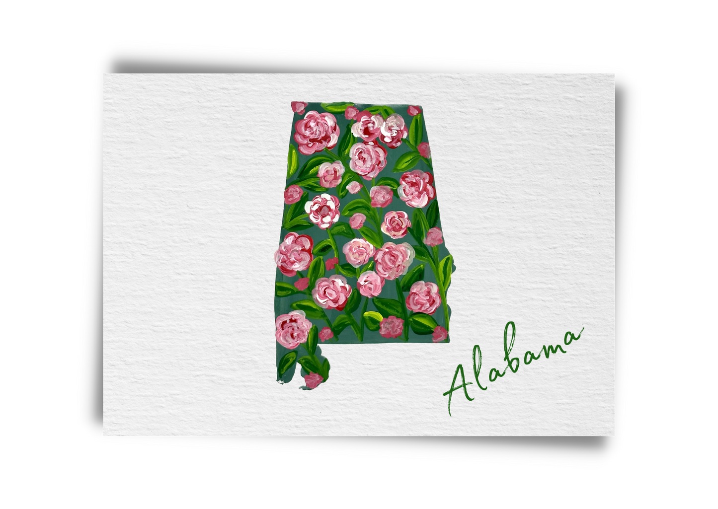 Alabama State Flowers Postcard