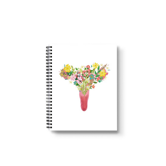 Uterus Spiral Lined Notebook