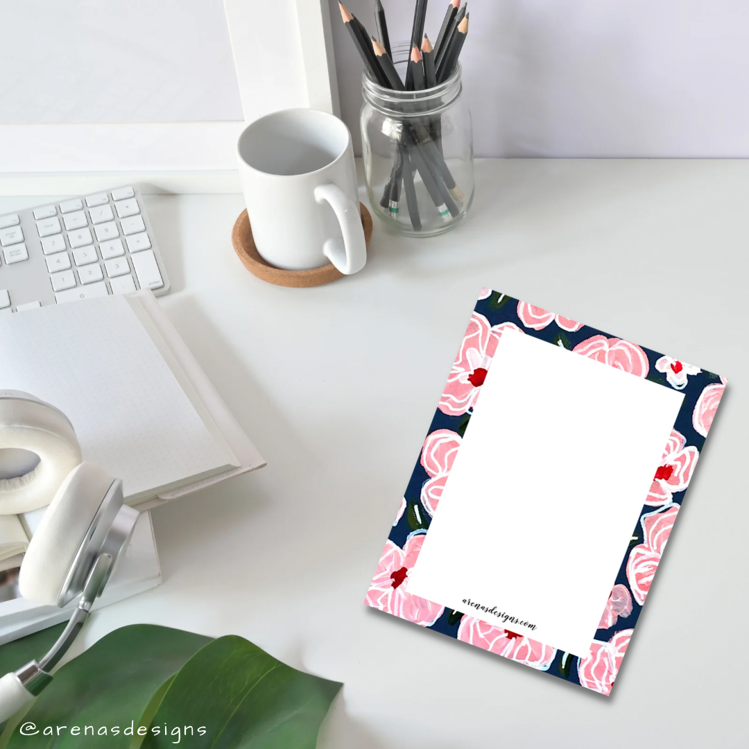 Light pink flowers Note Pads