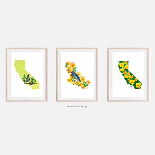 Triptych California